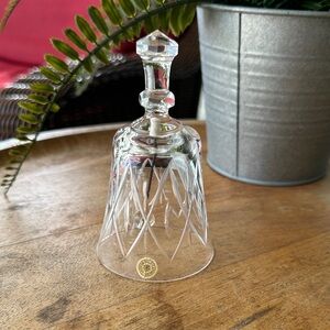 Val St. Lambert Belgium Cut Crystal Bell